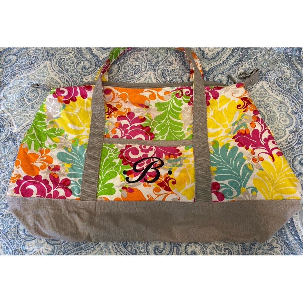 Thirty-One Weekender Bright Floral “B”